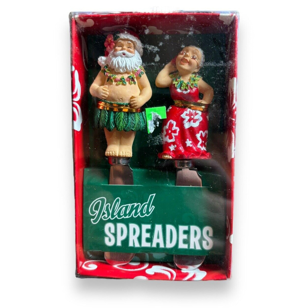 2005 Island Spreaders with Mr. & Mrs. Claus NIB Vintage